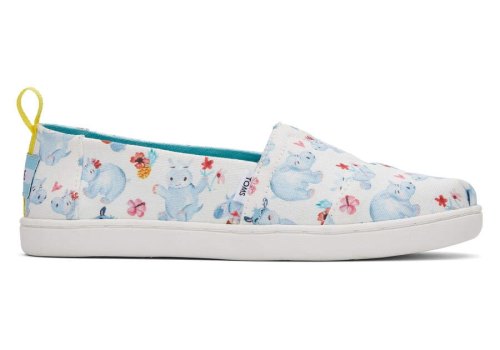 Toms Youth Alpargata Summer Hippos Alpargatas Kinder Weiß Schweiz | Bestellen Schweiz771-607